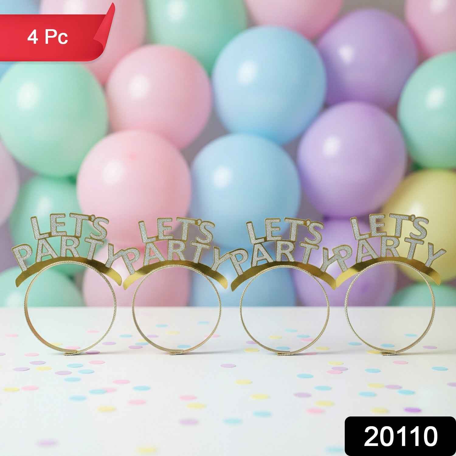 Glitter Party Headband Set – 4 Pack Lets You Celebrate In Style