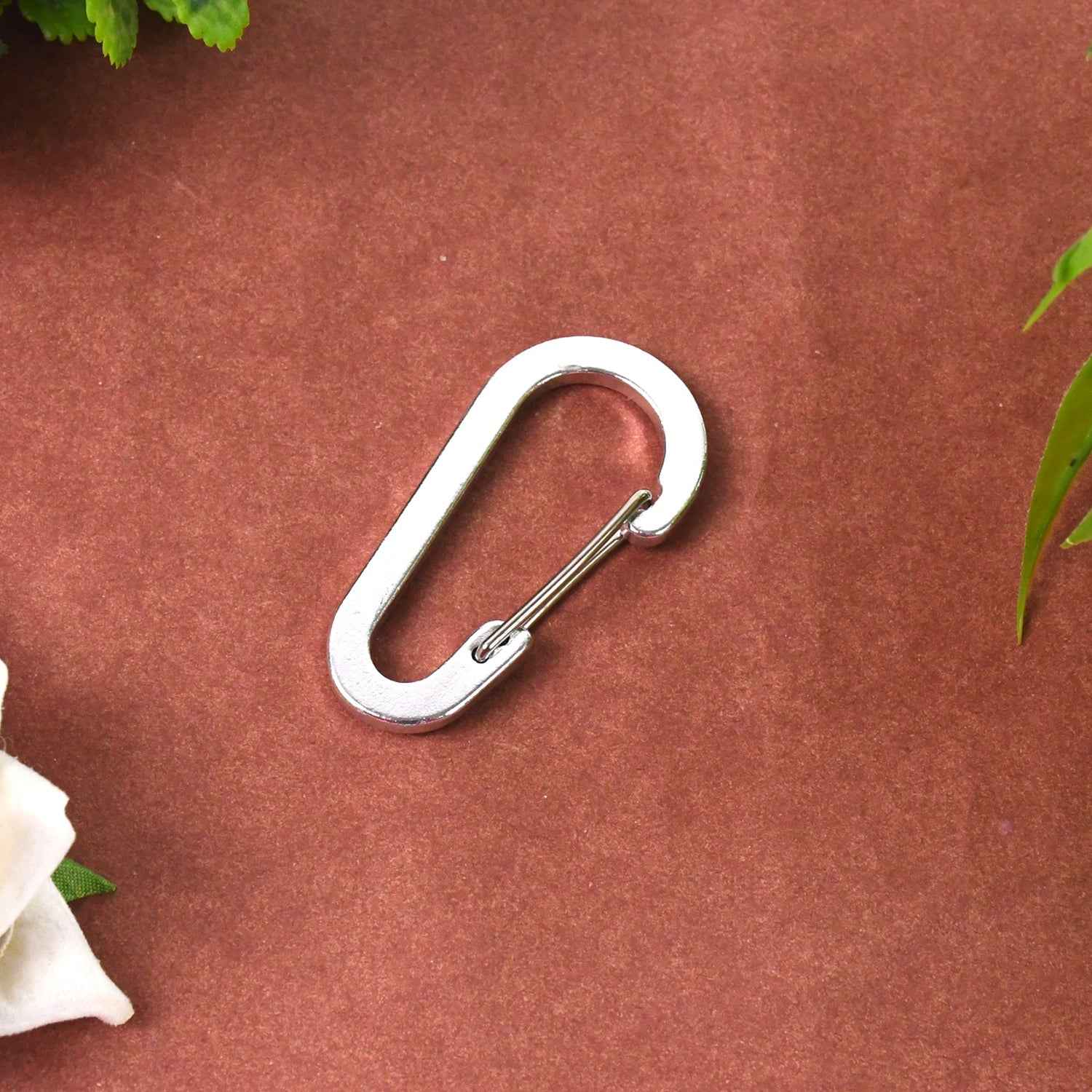 Small Snap Hook Clasps Loop Belt – Durable Steel Keychain Clip
