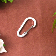 Small Snap Hook Clasps Loop Belt – Durable Steel Keychain Clip