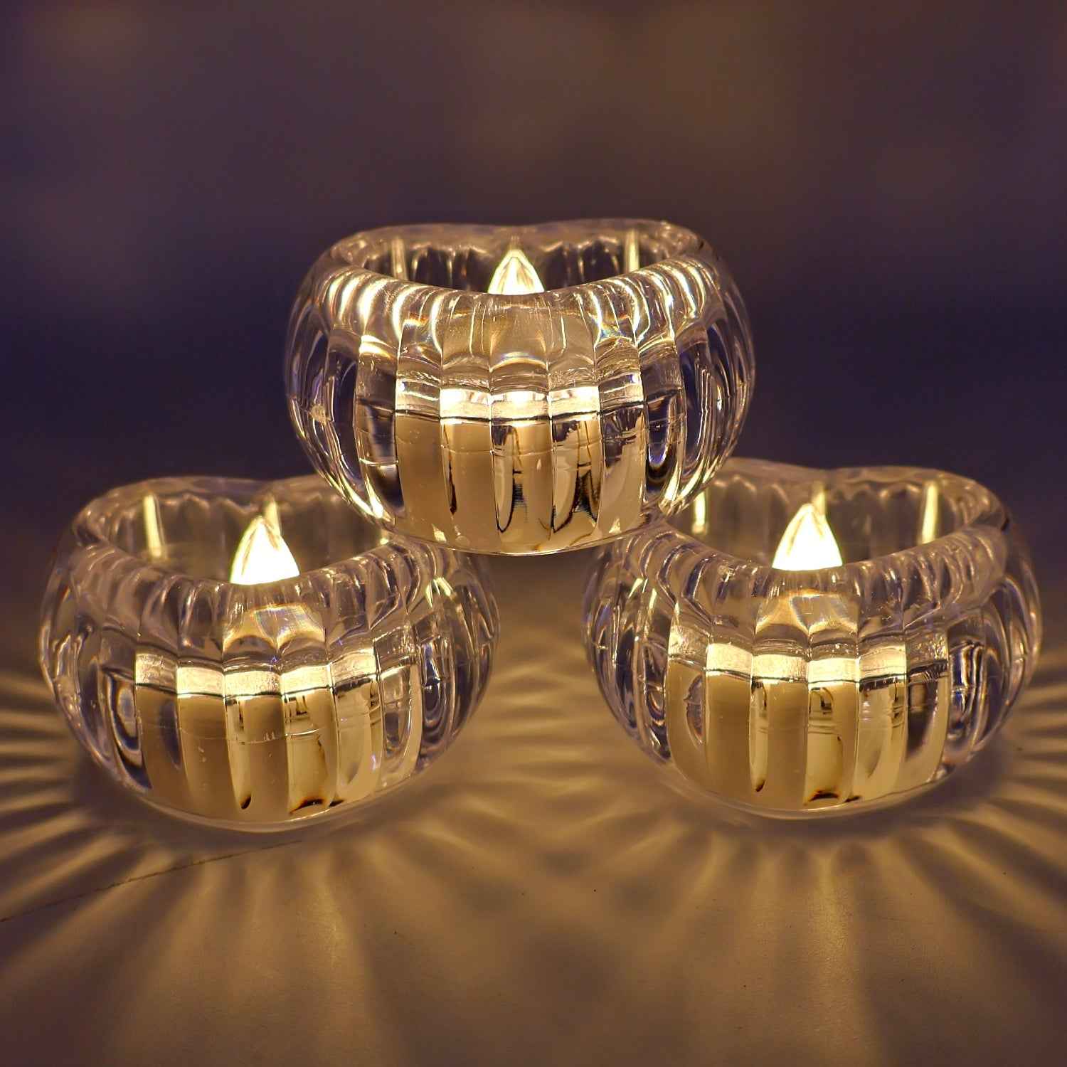 Heart-Shaped LED Flameless Candles – Safe Romantic Glow Set