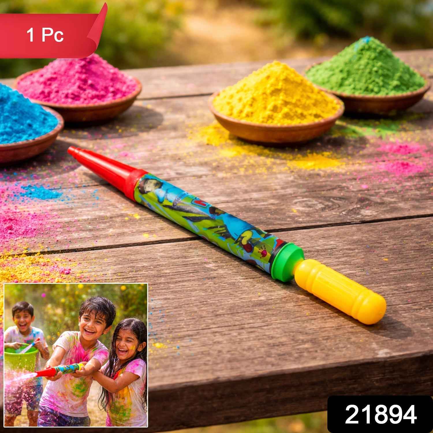 Long Range Holi Pichkari – Lightweight Water Gun for Kids Fun