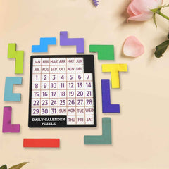 Wooden Daily Calendar Puzzle – Mind Challenge Game | Inventive Play