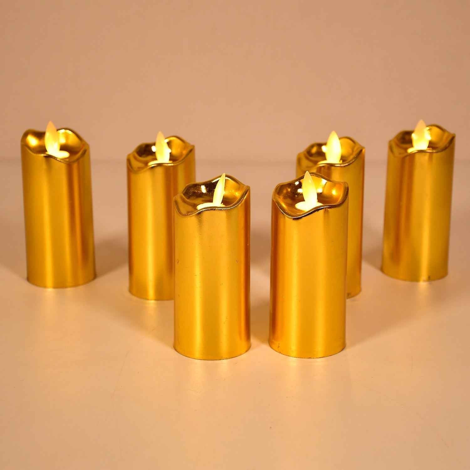 Flickering LED Candles (12 pcs) – Realistic Flame Decor | JubileeJoy