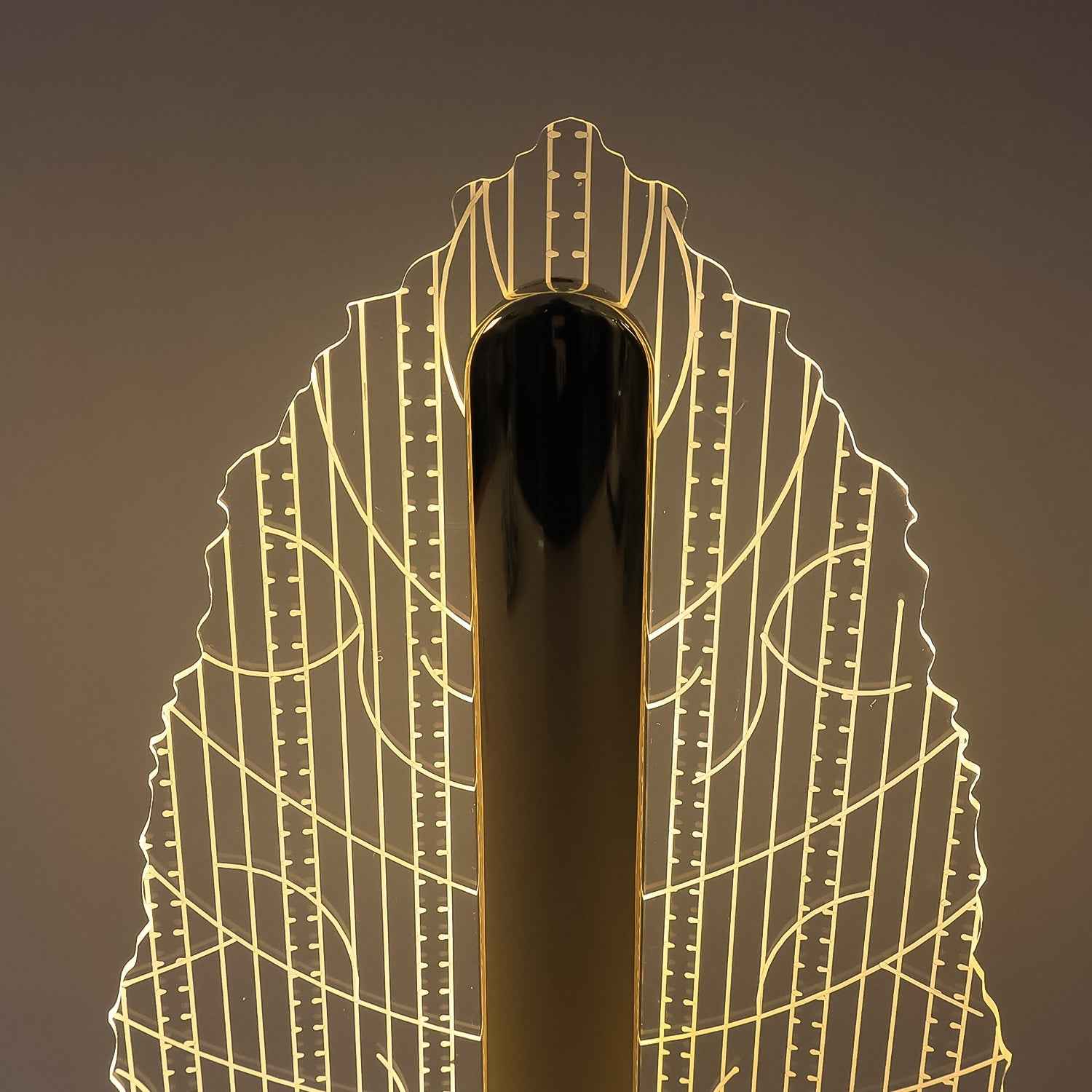 LED Table Lamp – Elegant Leaf Design with USB Rechargeable Base