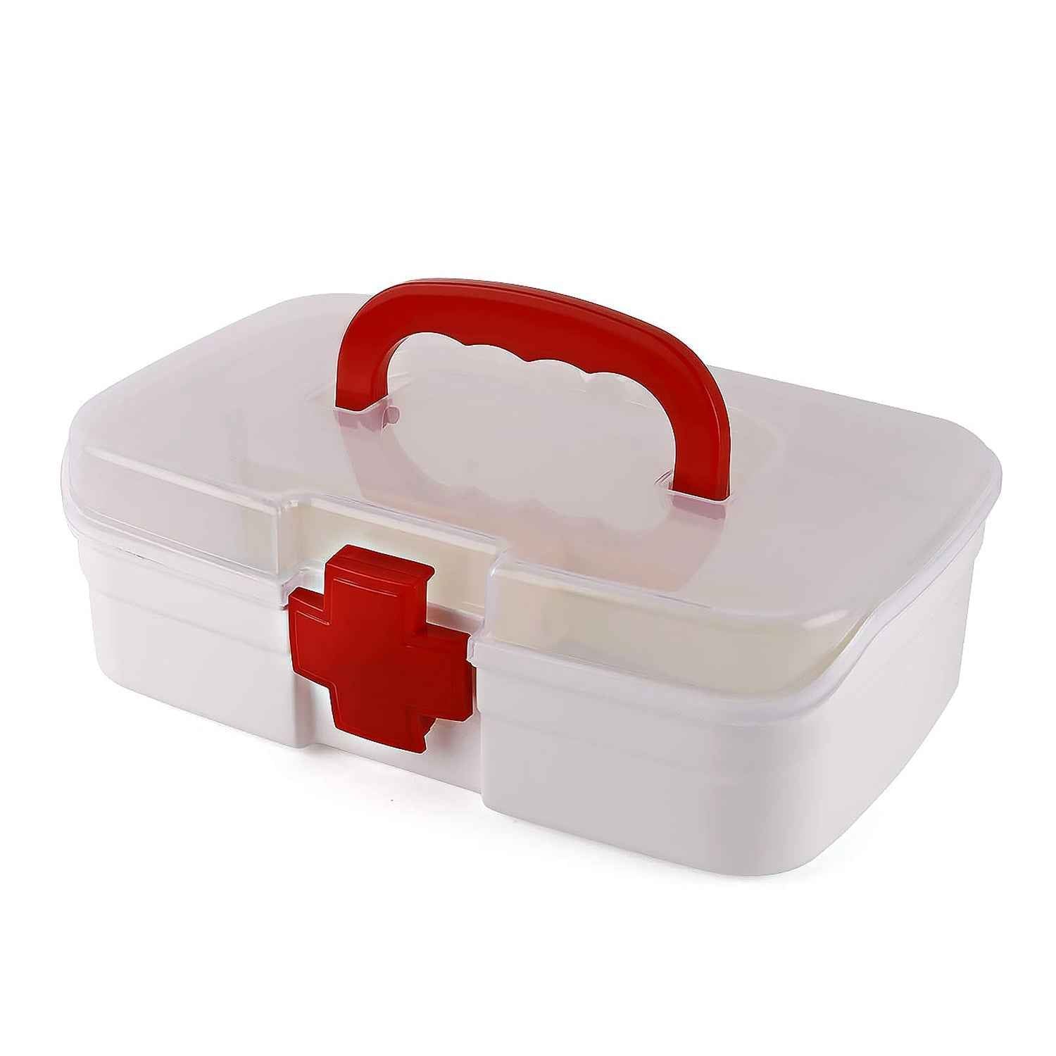 First Aid Box – 3-Compartment Portable Medicine Kit | Organivo