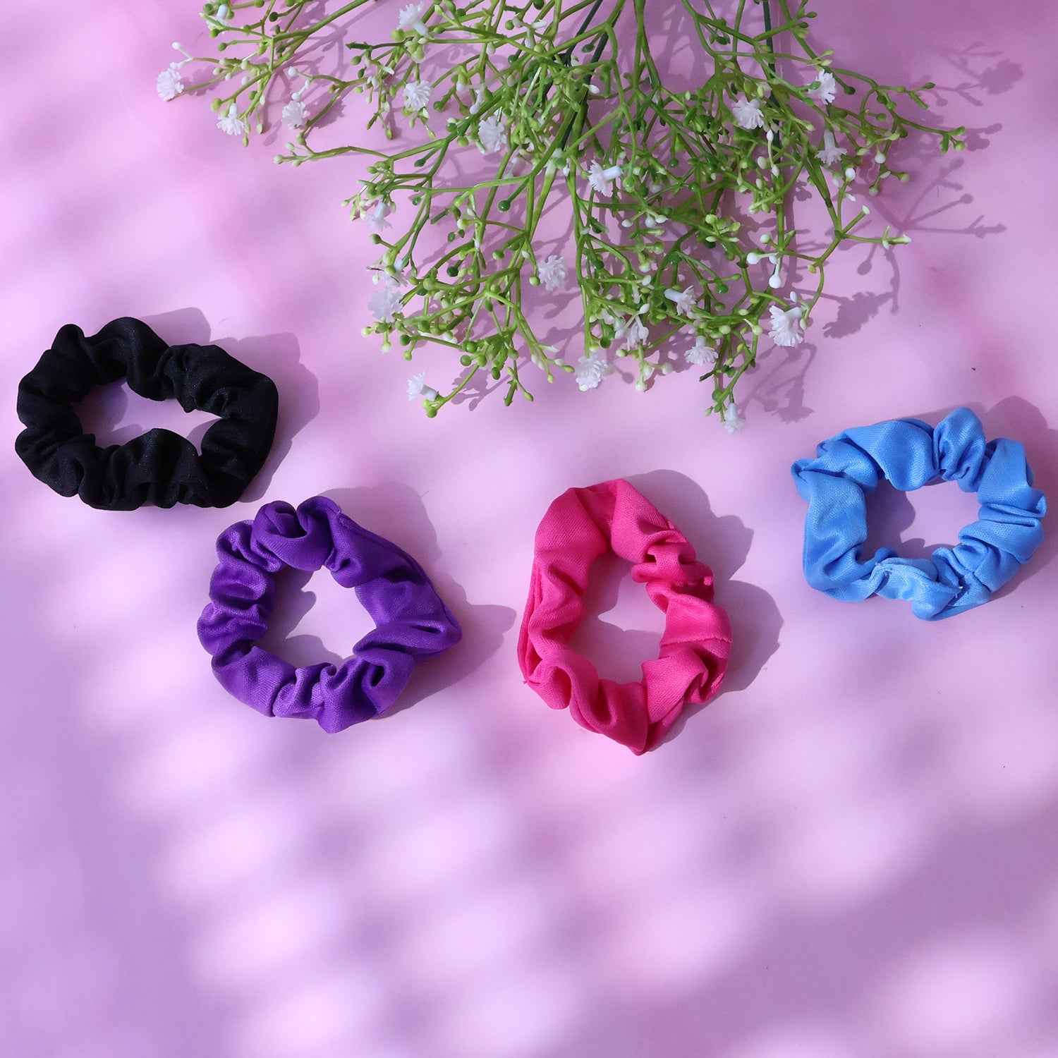 Hair Scrunchies Set – Soft, No-Pull & Crease-Free Bands