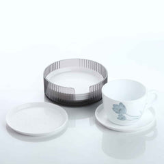 Plastic Coasters Set of 6 – Spill Protection for Tables | Tidy Table
