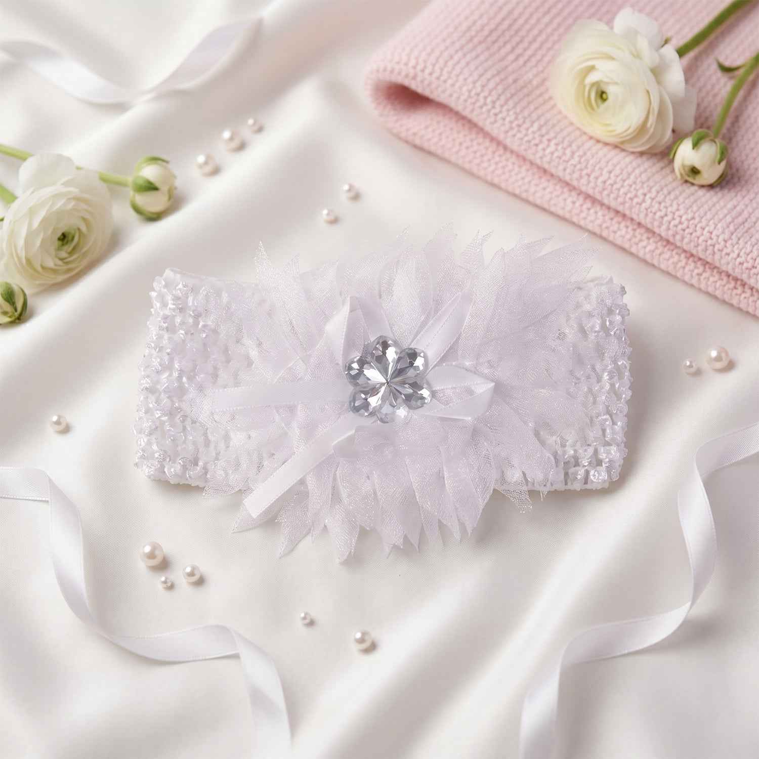 Baby Headband Ð Soft Elastic Floral Hair Accessory for Girls