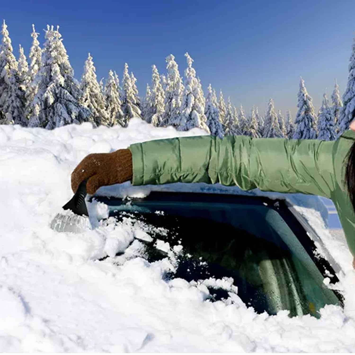 Car Ice Scraper – Durable Windshield Frost Remover | Velvet Wheels