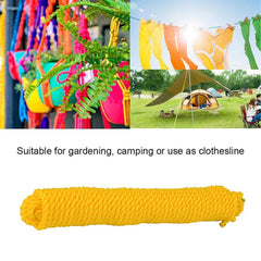 A 3-meter heavy-duty clothesline unrolled, showcasing its strength for drying laundry.