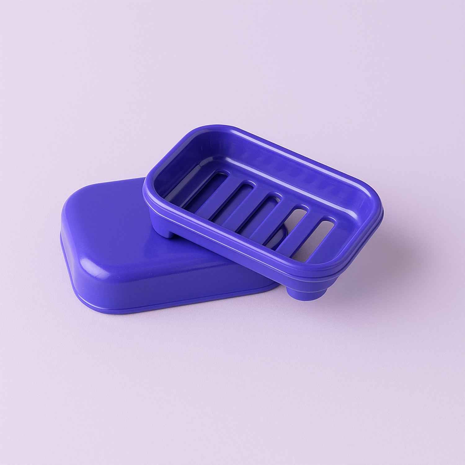 Blue Plastic Soap Case – Leakproof Travel-Friendly Soap Holder