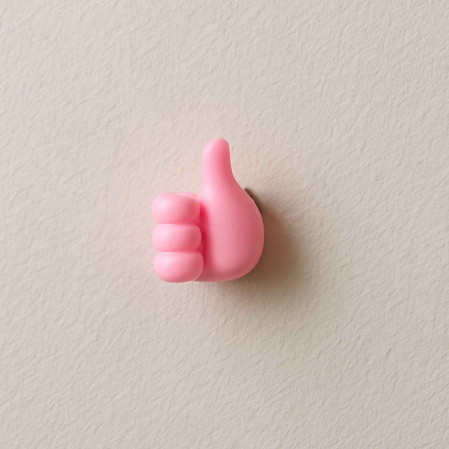 Hand-Shaped Wall Clip Holder – Pink Silicone Cable Organizer