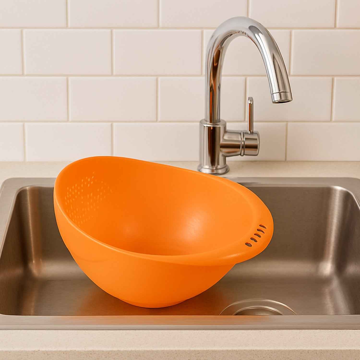Rice Washing Bowl – Durable Plastic Vegetable Strainer | Tidy Table