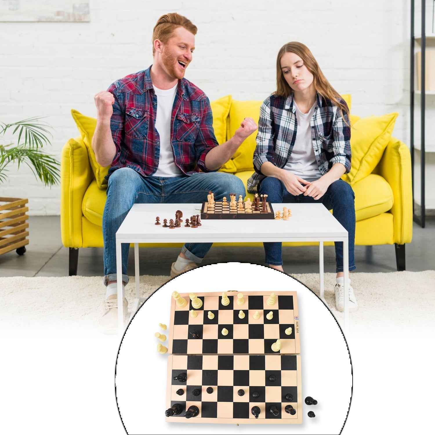 Folding Wooden Chess Set – Portable 30x30cm Board | Boardoria
