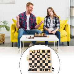 Folding Wooden Chess Set – Portable 30x30cm Board | Boardoria