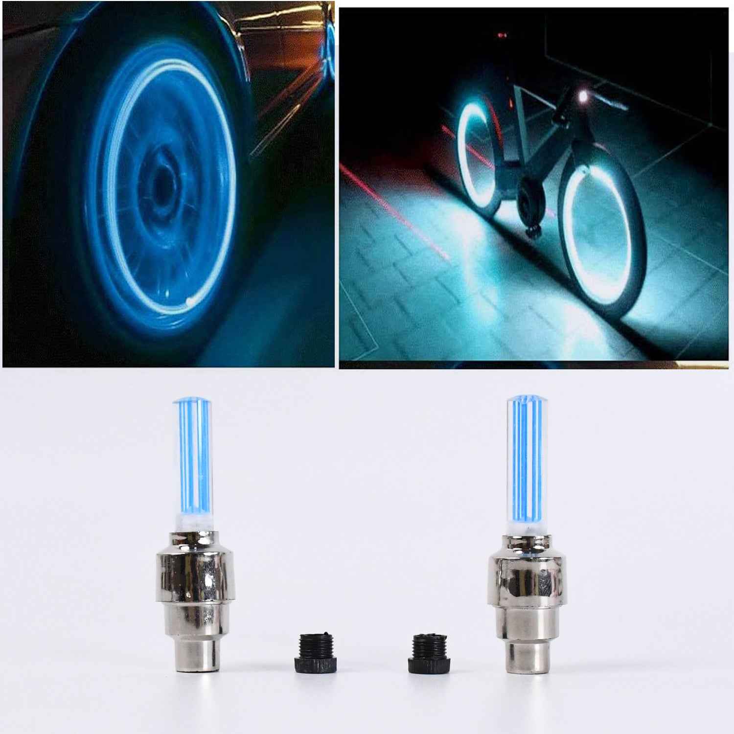 LED Tyre Valve Caps – Motion-Activated Light | RaceVault