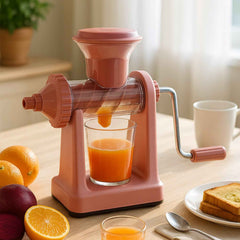 Manual Juicer with Vacuum Lock Base – Efficient Fruit & Vegetable Juicing