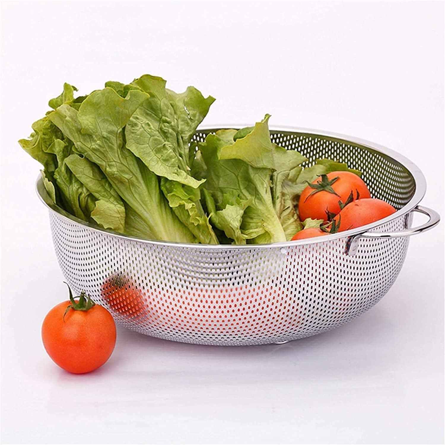 Stainless Steel Colander – Large Mesh Strainer for Kitchen | Vastate
