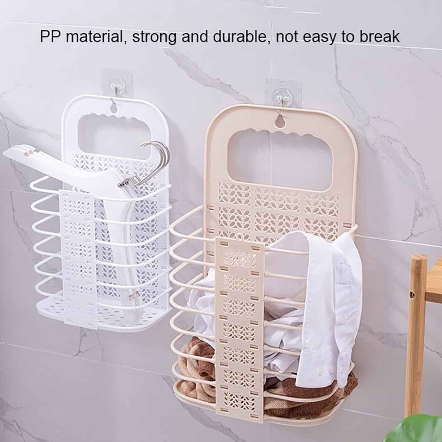 Wall Hanging Laundry Basket – Collapsible & Space-Saving | Organivo