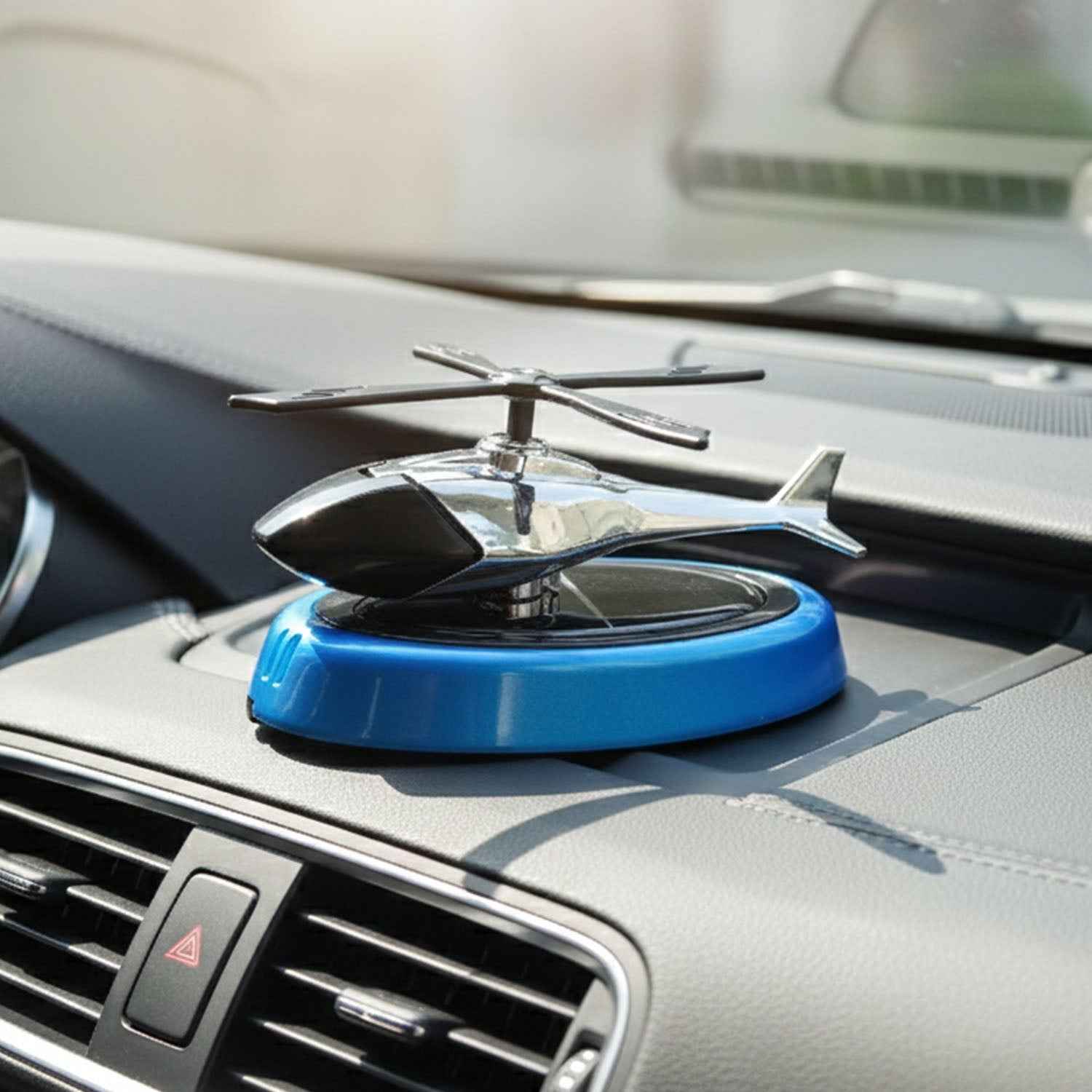 Helicopter Car Air Freshener – Stylish Rotating Dashboard Perfume
