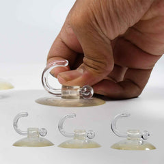 Transparent Suction Hooks – Strong Hold, Drill-Free Storage | GlimmerHome