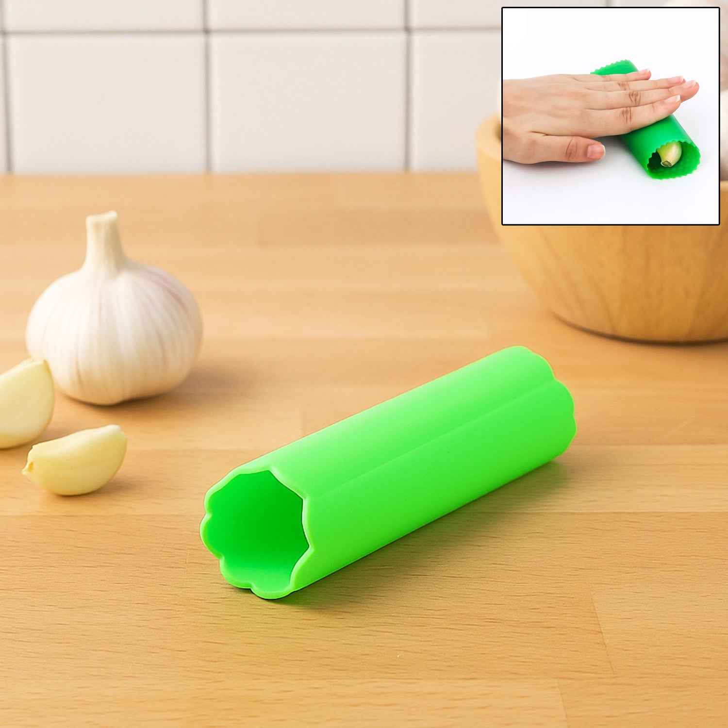 Silicone Garlic Peeler Tube – Quick & Hands-Free Garlic Skin Removal