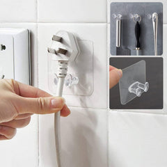 Wall hooks for kitchen storage, no drilling required