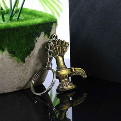 Lord Shiva Shivaling Metal Keychain – Durable Spiritual Accessory