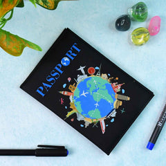 World Map Passport Holder – Stylish Durable Travel Cover