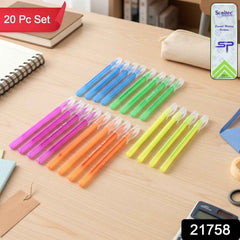 Colorful Ballpoint Pen Set – Smooth & Vibrant 20 Pcs Writing Pack