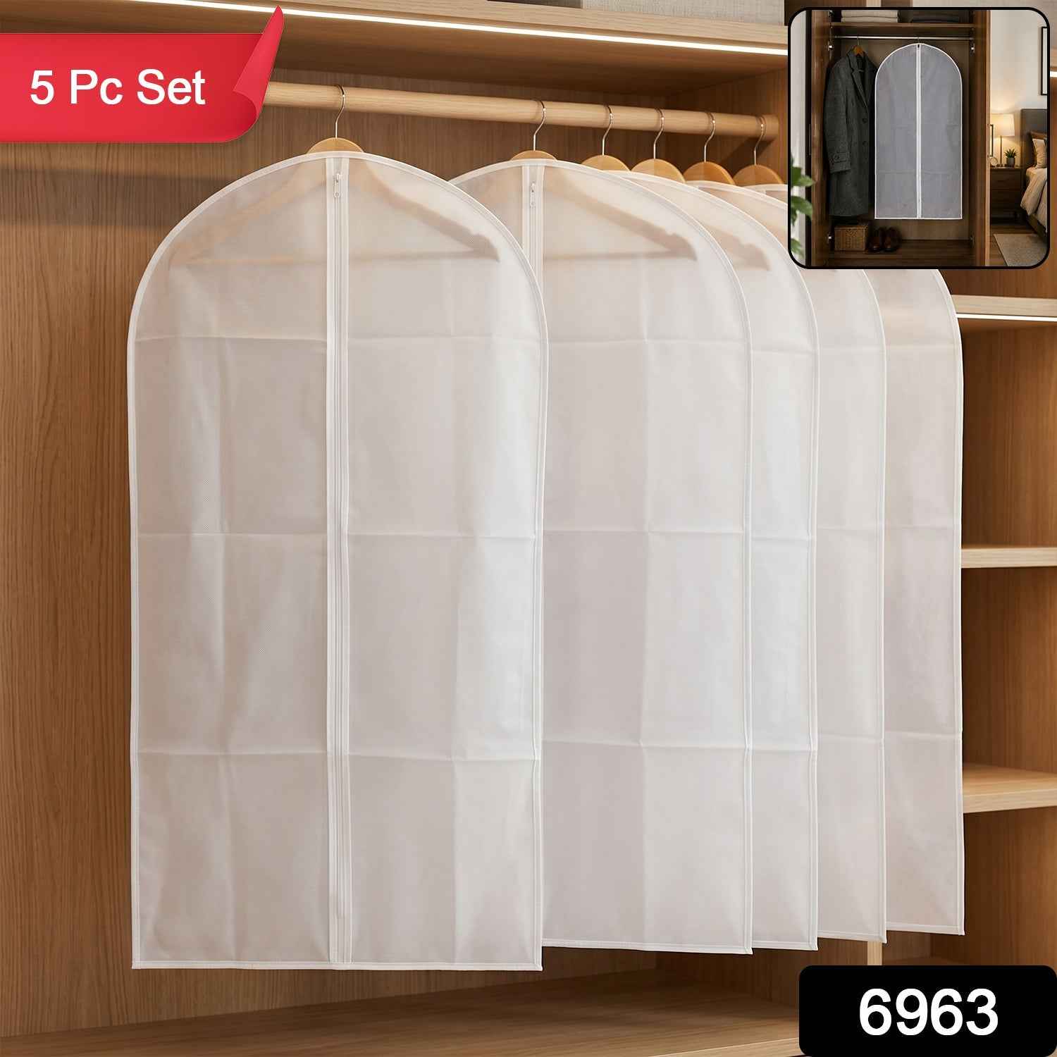 Foldable Suit Cover Ð Space-Saving Clothes Protection for Wardrobes