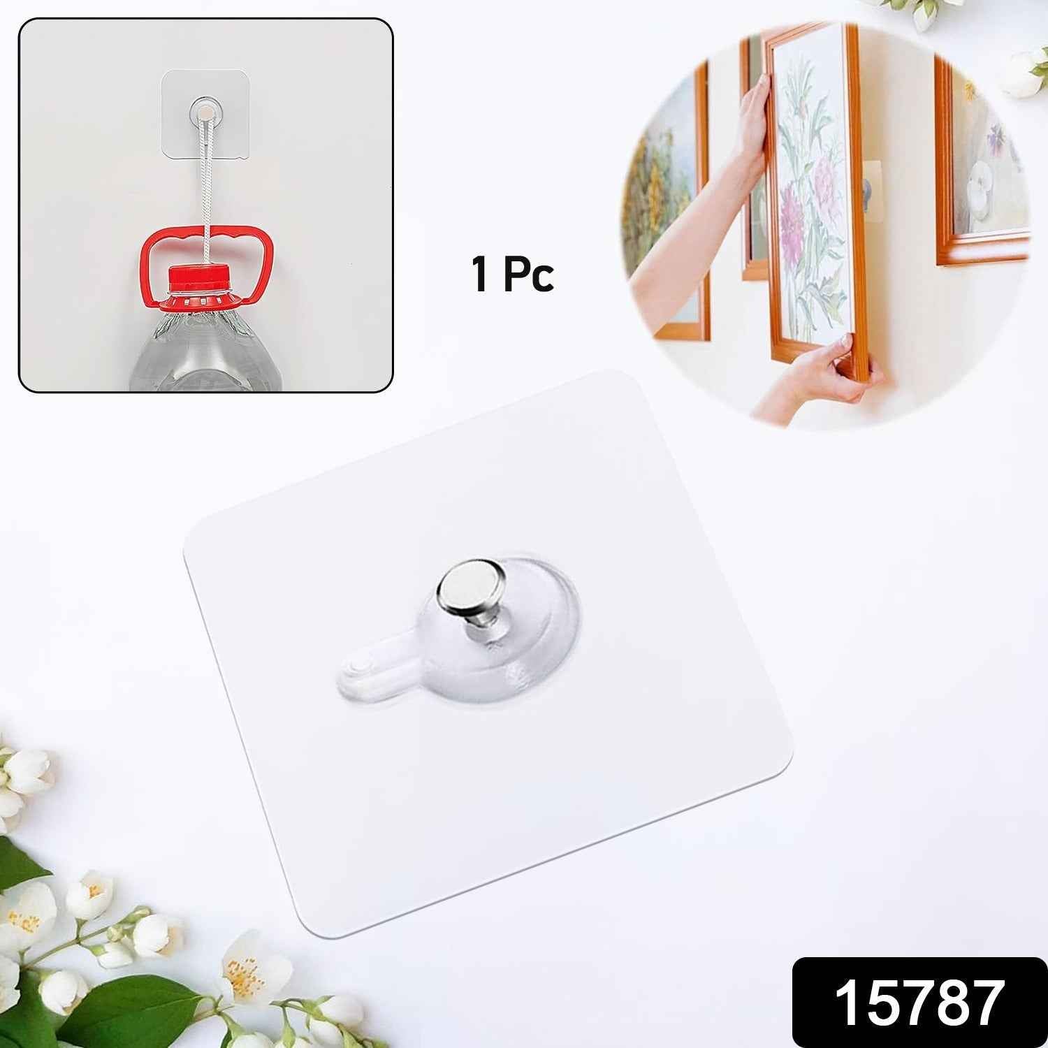 Adhesive Photo Frame Wall Hook – Strong, Damage-Free Hanging