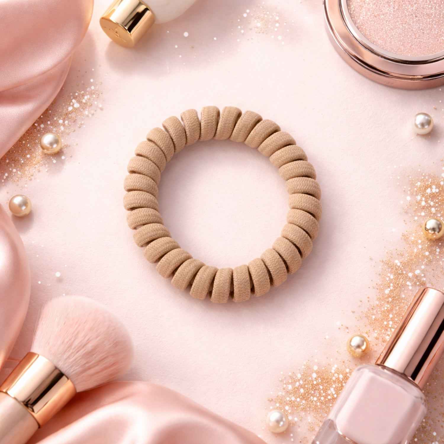 Soft Stretchable Spiral Coil Hair Band Ð No Crease & Gentle Hold