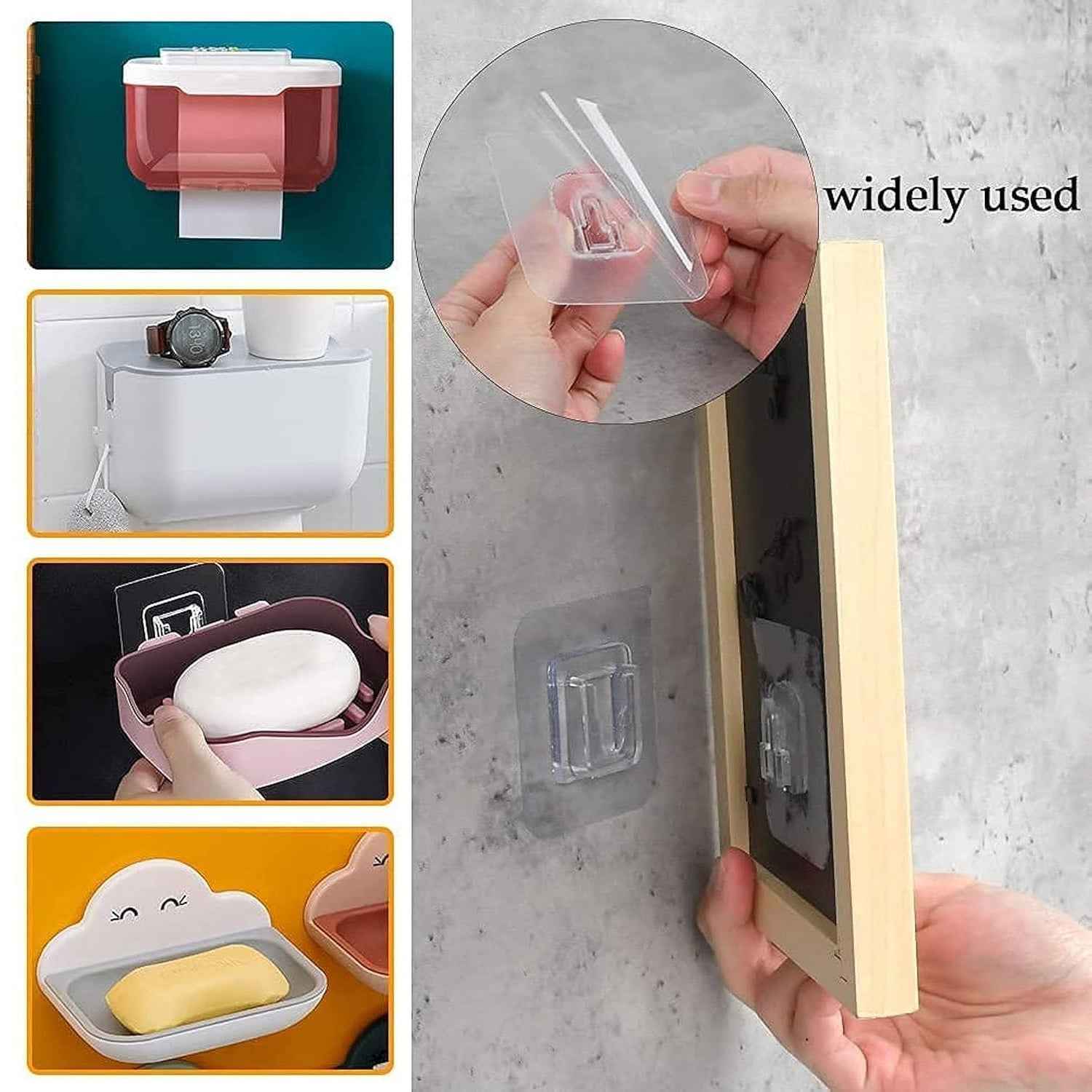 Self Adhesive Wall Mounted Hanger – Easy Space Saver for Home