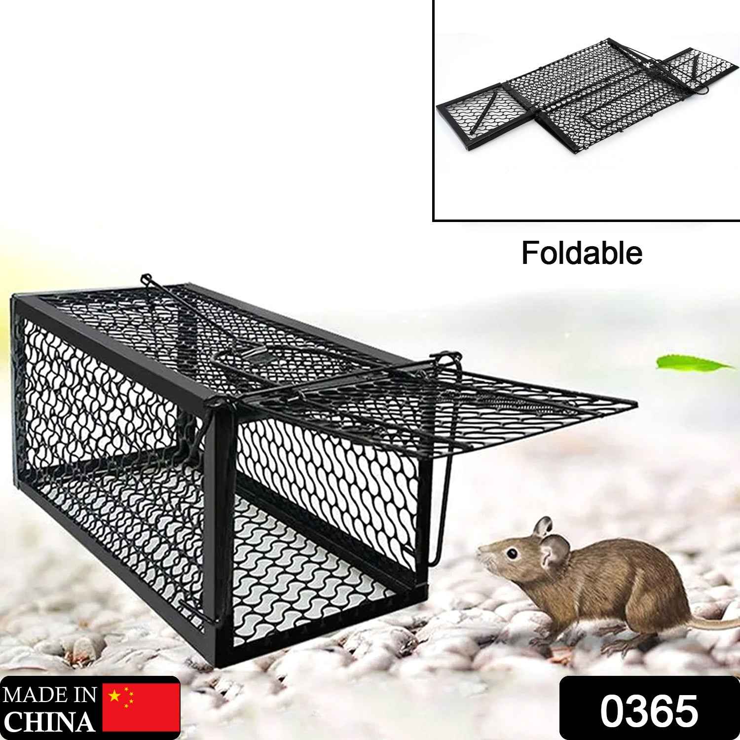 Humane Mouse Trap – Foldable Live Catch Cage for Rodents |