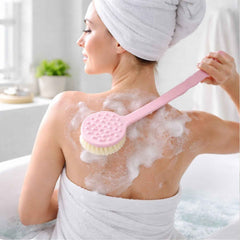 Back Scrubber – Long Handle & Soft Bristles | Velvet Wipe