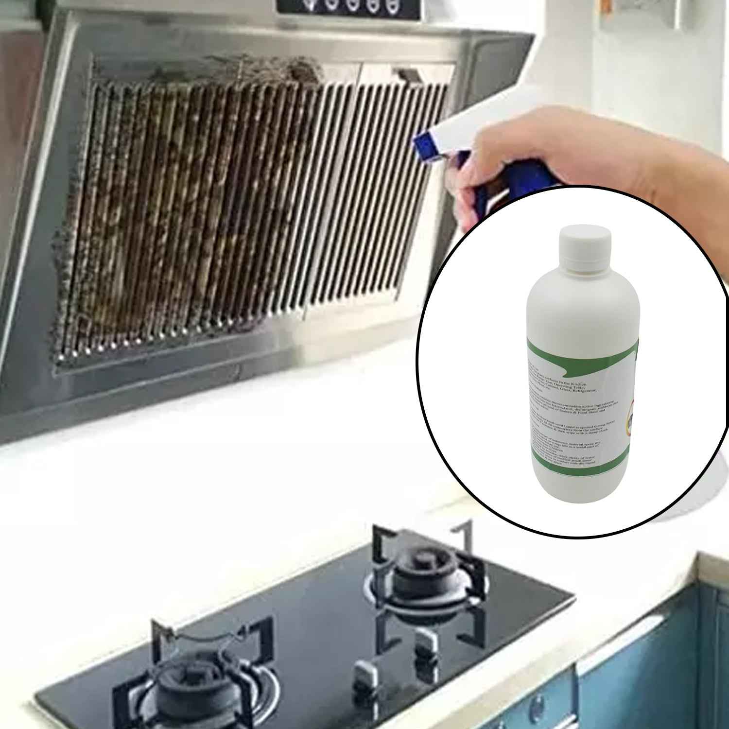 Kitchen Cleaner Spray – Oil & Grease Remover 500ml | CookAura