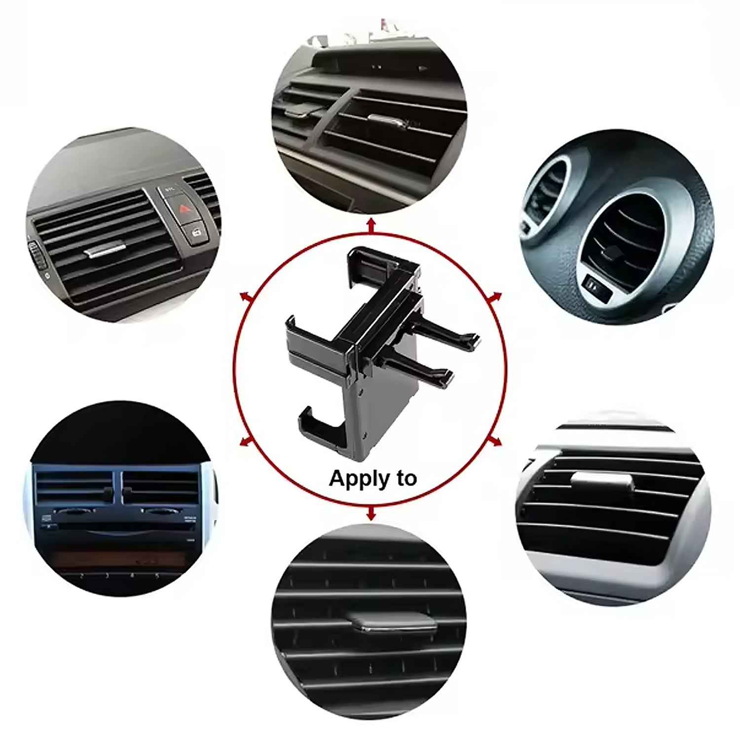 Car Mobile Holder – Secure Air Vent & Dashboard Mount | Velvet Wheels