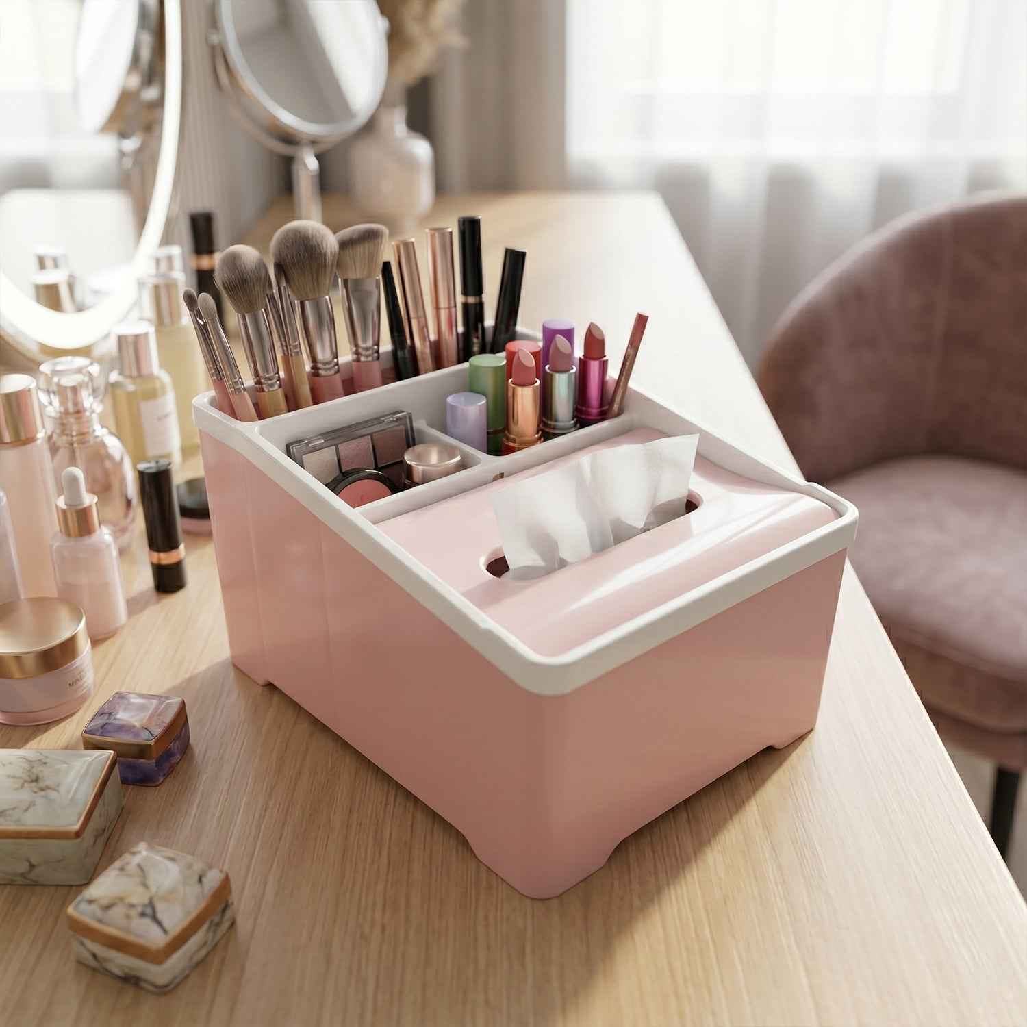 Plastic Multipurpose Storage Organizer Box Ð Space-Saving & Durable