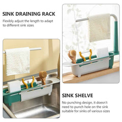 Expandable Dish Drying Rack – Adjustable Sink Organizer | CookAura