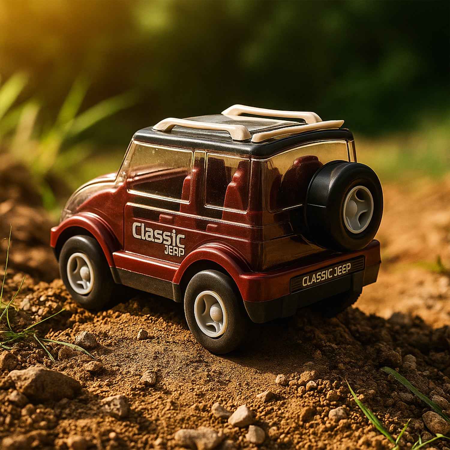 Friction-Powered Classic Jeep Toy Car – Smooth Indoor Ride