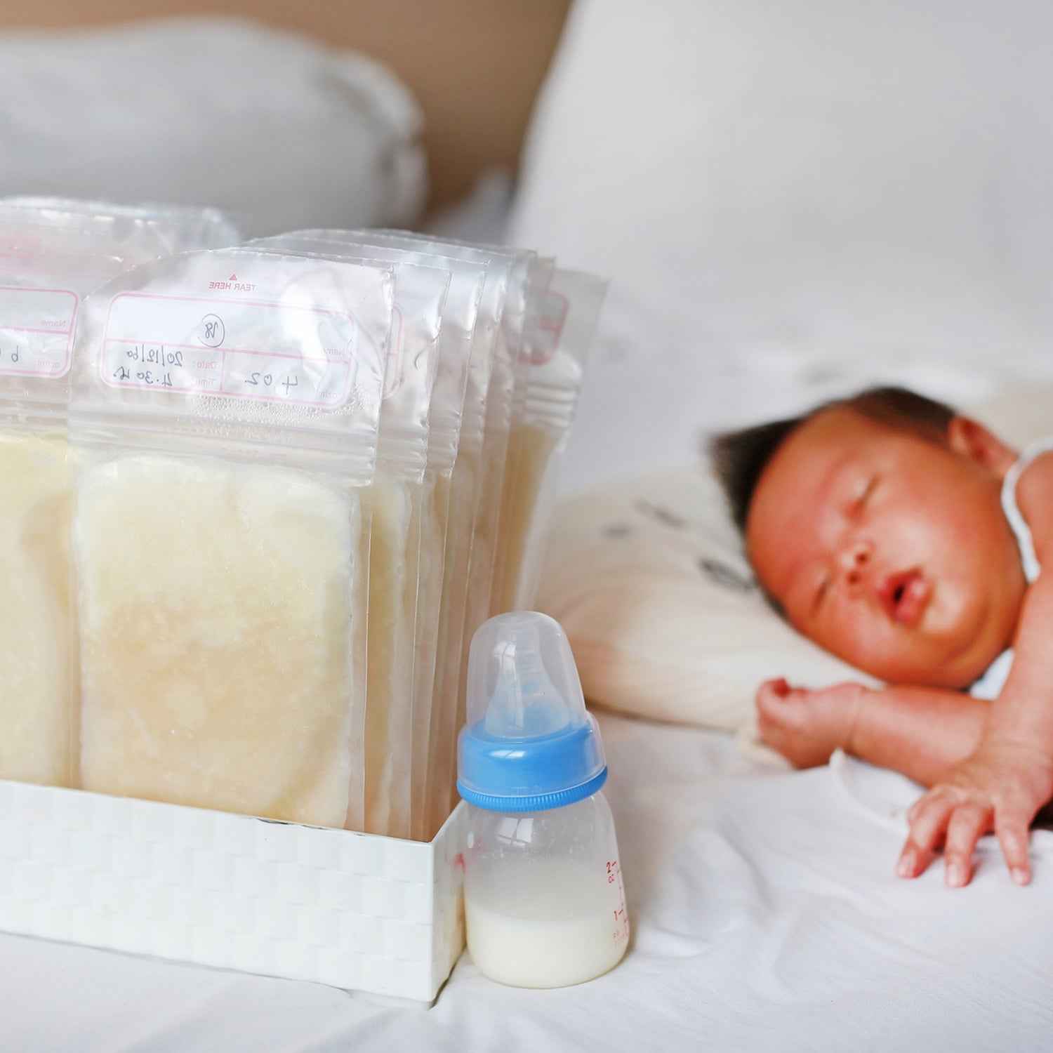 Breastmilk Storage Bags – Double Zipper Seal 60 Pcs | FERVENT