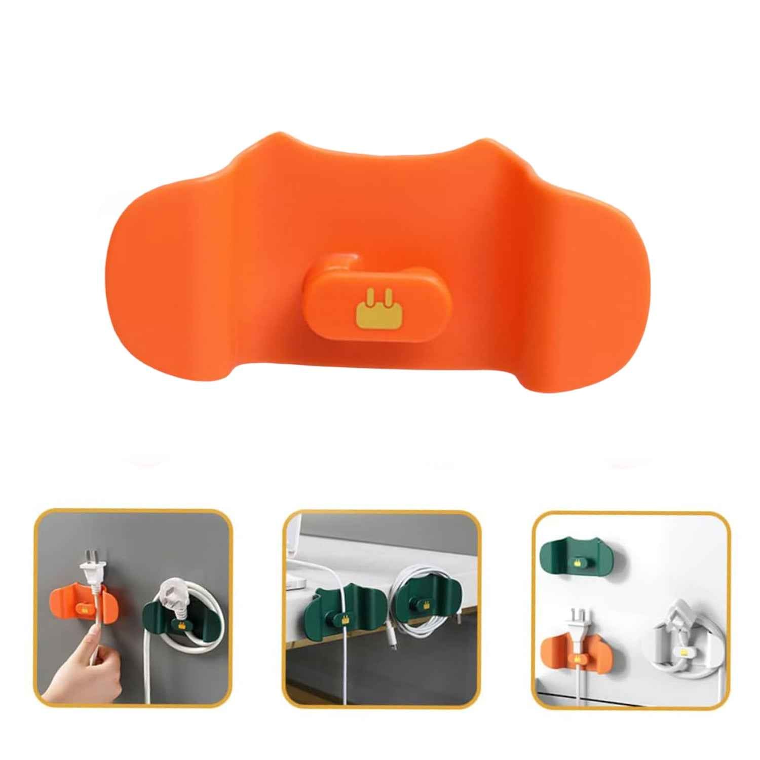 Wall Mounted Plug Holder Hook – Durable Adhesive Cord Organizer