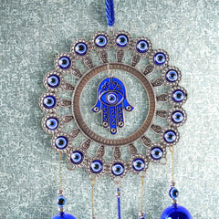 Om Evil Eye Wind Chime – Protective Spiritual Home Decor