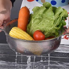 Stainless Steel Colander – Large Mesh Strainer for Kitchen | Vastate