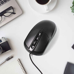 Wired Optical Mouse for Laptop & PC – Reliable USB | Compshop