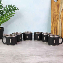 Double Wall Stainless Steel Coffee Mug Set – 150 ML, Insulated & Gift Ready