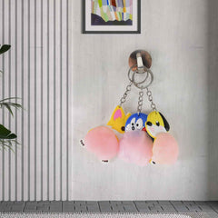 Cartoon Animal Keychain – Soft Silicone Stress Relief Toy