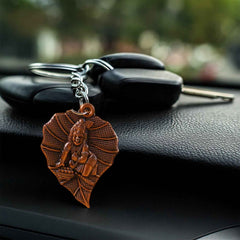 Bal Krishna Antique Bronze Keychain – Spiritual & Durable