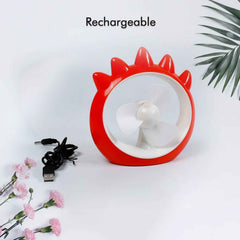 Mini USB Rechargeable Desktop Fan Ð Compact & Quiet Cooling